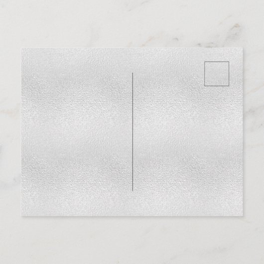 Baptisme zilverblauwe jongen gouden doorsnee uitnodiging briefkaart (Achterkant)