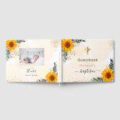 Baptisme zonnebloemen Eucalyptus greenery foto Gastenboek (Volledig)