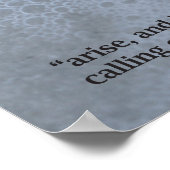 Baptismscripts afdrukken poster (Hoek)