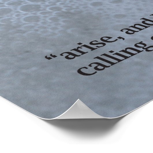 Baptismscripts afdrukken poster (Hoek)