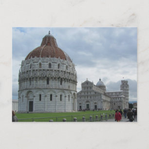 Baptistry en toren van Pisa Briefkaart