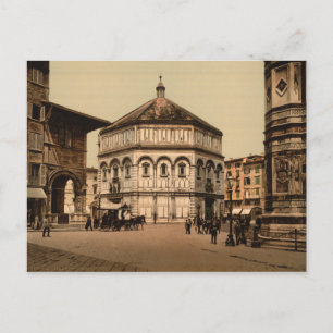 Baptistry, Florence, Toscane, Italië Briefkaart