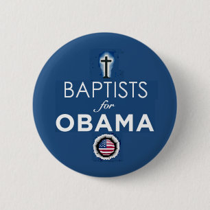 BAPTISTS OBAMA-Button Ronde Button 5,7 Cm