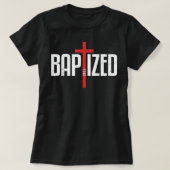 Baptized 2022 Christelijk Water Baptism Church Gro T-shirt (Design voorkant)