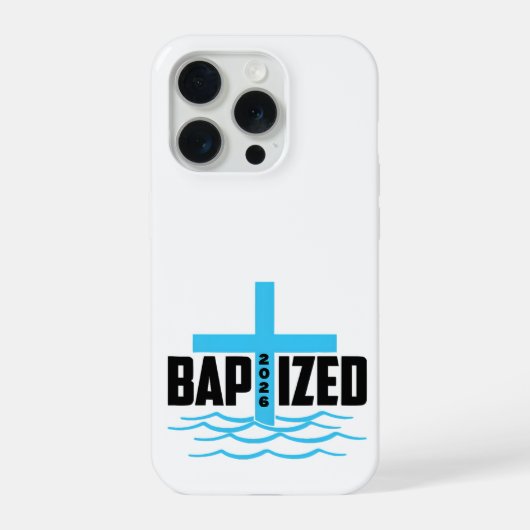 Baptized 2026 Christian Phone Case iPhone Hoesje (Achterkant)
