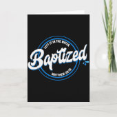 Baptized Christian Baptism Left It In The Water Ma Kaart (Voorkant)