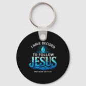 Baptized I Have Decided To Follow Jesus Baptism  Sleutelhanger (Voorkant)