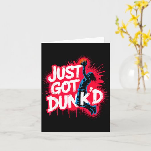 Baptized Jesus Just Got Dunked Baptism  Kaart (Gele Bloem)