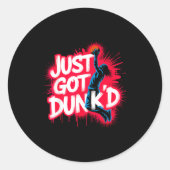 Baptized Jesus Just Got Dunked Baptism  Ronde Sticker (Voorkant)