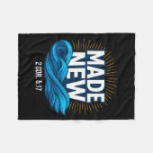 Baptized Made New Baptism Fleece Deken (Voorkant (Horizontaal))