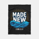 Baptized Made New Baptism  Fleece Deken (Voorkant)