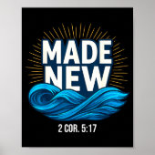 Baptized Made New Baptism Poster (Voorkant)