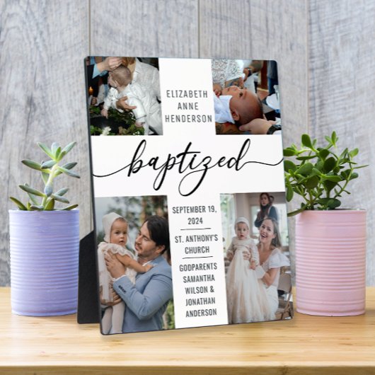 Baptized Photo Collage Baptism Keepomwille Fotoplaat