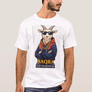 Baqra Eid Mubarak Geit T-shirt ontwerp -Cool Hoo -