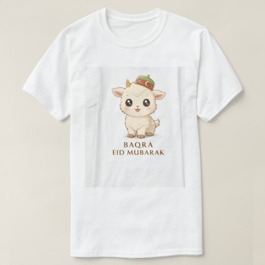 Baqra Eid Mubarak geiten t-shirt ontwerp (Design voorkant)
