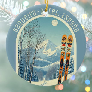 Baqueira-Beret Spanje España skigebied souvenir Keramisch Ornament
