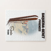 Baqueira-Beret Spanje ski-poster. Legpuzzel (Horizontaal)