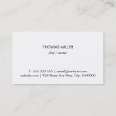 Baquette Visitekaartje (Achterkant)