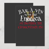 Bar à Vin Wijnbar Enoteca Kaart (Voorkant / Achterkant)