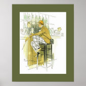 Bar Anglais ~ English Bar ~ Pierre Vidal Poster (Voorkant)