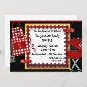 Bar B Q Picnic Party Uitnodigingen Aankondiging (Voorkant / Achterkant)