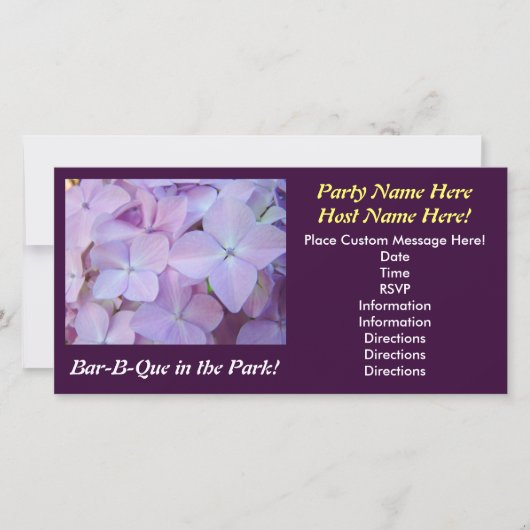 Bar-B-Que in het Park! Uitnodigingsfoto kaarten (Voorkant)