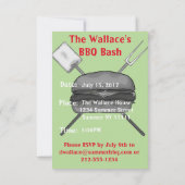Bar-B-Que partijuitnodiging Kaart (Achterkant)