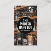 Bar Back | Flessen alcohol Visitekaartje (Voorkant)