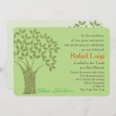 Bar Bat Bnai Boom des Levens Mitswa Uitnodiging (Voorkant / Achterkant)