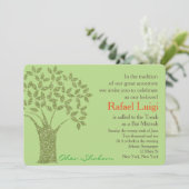 Bar Bat Bnai Boom des Levens Mitswa Uitnodiging (Staand voorkant)