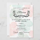 Bar Bat Bnai Hamsa - boom van de uitnodiging van L (Achterkant)