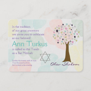 Bar Bat Bnai Mitzvah Uitnodiging