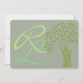 Bar Bat Bnai Tree of Life Mitzvah Invitation Kaart (Achterkant)