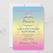 Bar Bat Bnai Tree of Life Mitzvah Invitation Kaart (Achterkant)
