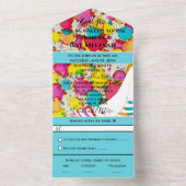 Bar Bat Mitzvah Alle n 1 Uitnodiging Confetti Tall (Binnen)