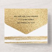 Bar Bat Mitzvah allen in één Uitnodiging Buitenrui (Achterkant)