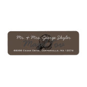 Bar Bat Mitzvah Basketbal Retouradres Label (Voorkant)