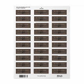 Bar Bat Mitzvah Basketbal Retouradres Label (Full Sheet)