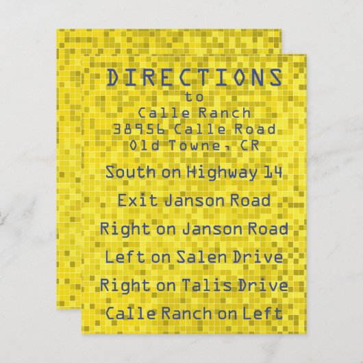 Bar Bat Mitzvah Behuizing/Richting Kaart Game On (Voorkant / Achterkant)