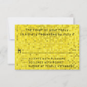 Bar Bat Mitzvah Behuizing RSVP Kaarten Game On (Voorkant)