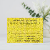 Bar Bat Mitzvah Behuizing RSVP Kaarten Game On Kaartje (Staand voorkant)