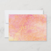 Bar Bat Mitzvah Behuizing RSVP-kaarten Gewoon subt RSVP Kaartje (Achterkant)