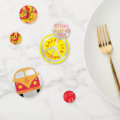 Bar Bat Mitzvah Confetti Silvery Lined Waves (Groep)