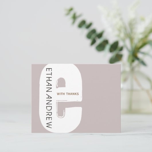 Bar Bat Mitzvah Dank u wel FLAT2-E Bedankkaart (Staand voorkant)