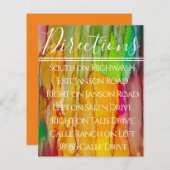 Bar Bat Mitzvah een plash van kleurrichtkaart (Voorkant / Achterkant)