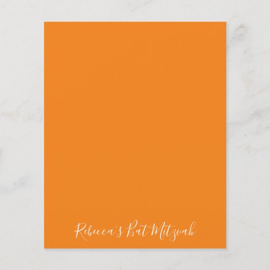 Bar Bat Mitzvah een plash van kleurrichtkaart (Achterkant)