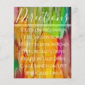 Bar Bat Mitzvah een plash van kleurrichtkaart (Voorkant)