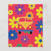 Bar Bat Mitzvah Enclosure/Direction Card Flowers 2 (Achterkant)