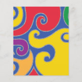 Bar Bat Mitzvah Enclosure/Direction Card Swirls (Achterkant)