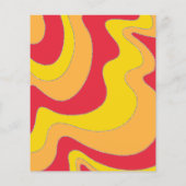 Bar Bat Mitzvah Enclosure/Direction Card Wavy Line (Achterkant)